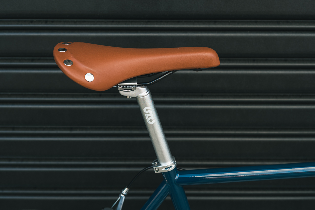 Bicicleta tracklocross 4130 Chromoly Navy Gold - Fijo y libre- Drop Bar 8