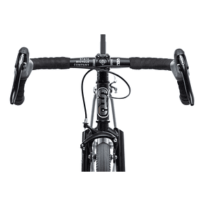 Bicicleta tracklocross 4130 Chromoly Black Mirror - Fijo y libre- Drop Bar