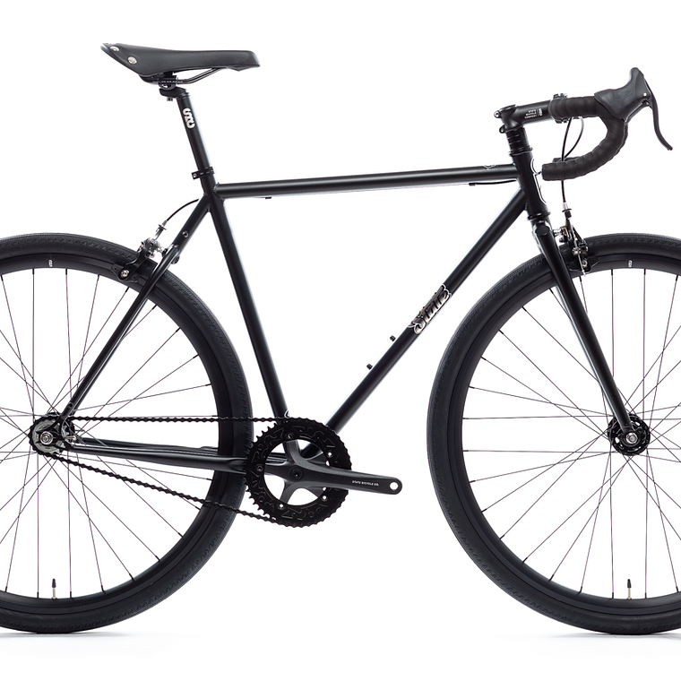 Bicicleta tracklocross 4130 Chromoly Black Mirror - Fijo y libre- Drop Bar 1