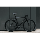 Bicicleta tracklocross 4130 Chromoly Black Mirror - Fijo y libre- Drop Bar 17