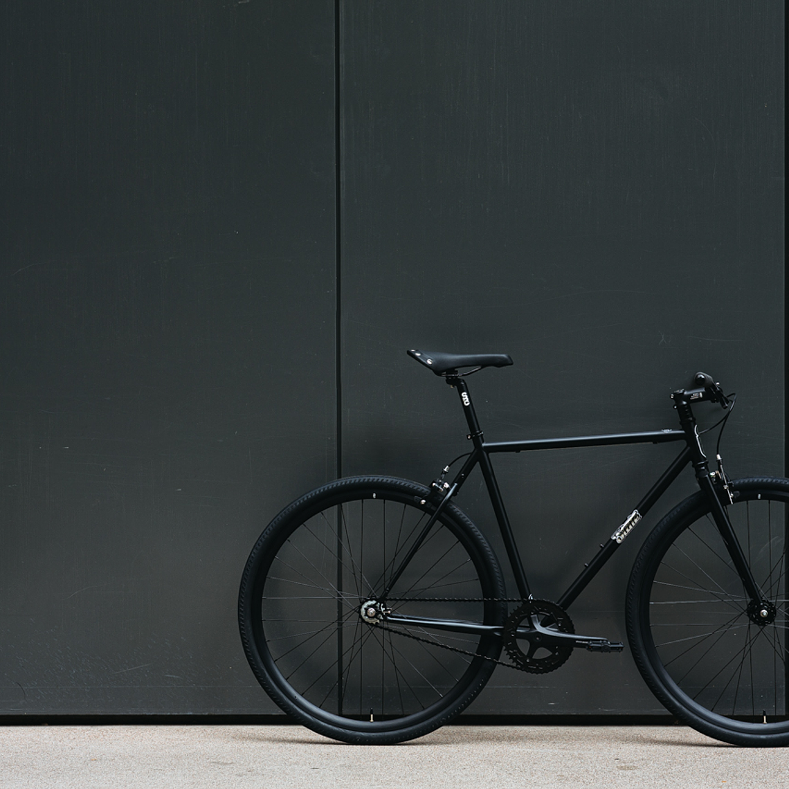 Bicicleta tracklocross 4130 Chromoly Black Mirror - Fijo y libre- Drop Bar 18