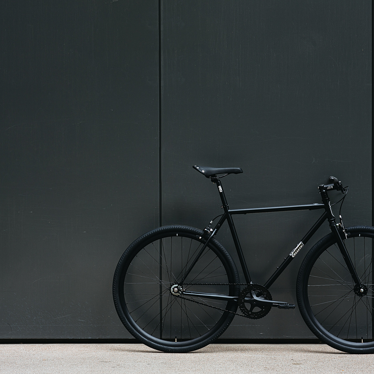 Bicicleta tracklocross 4130 Chromoly Black Mirror - Fijo y libre- Drop Bar 18