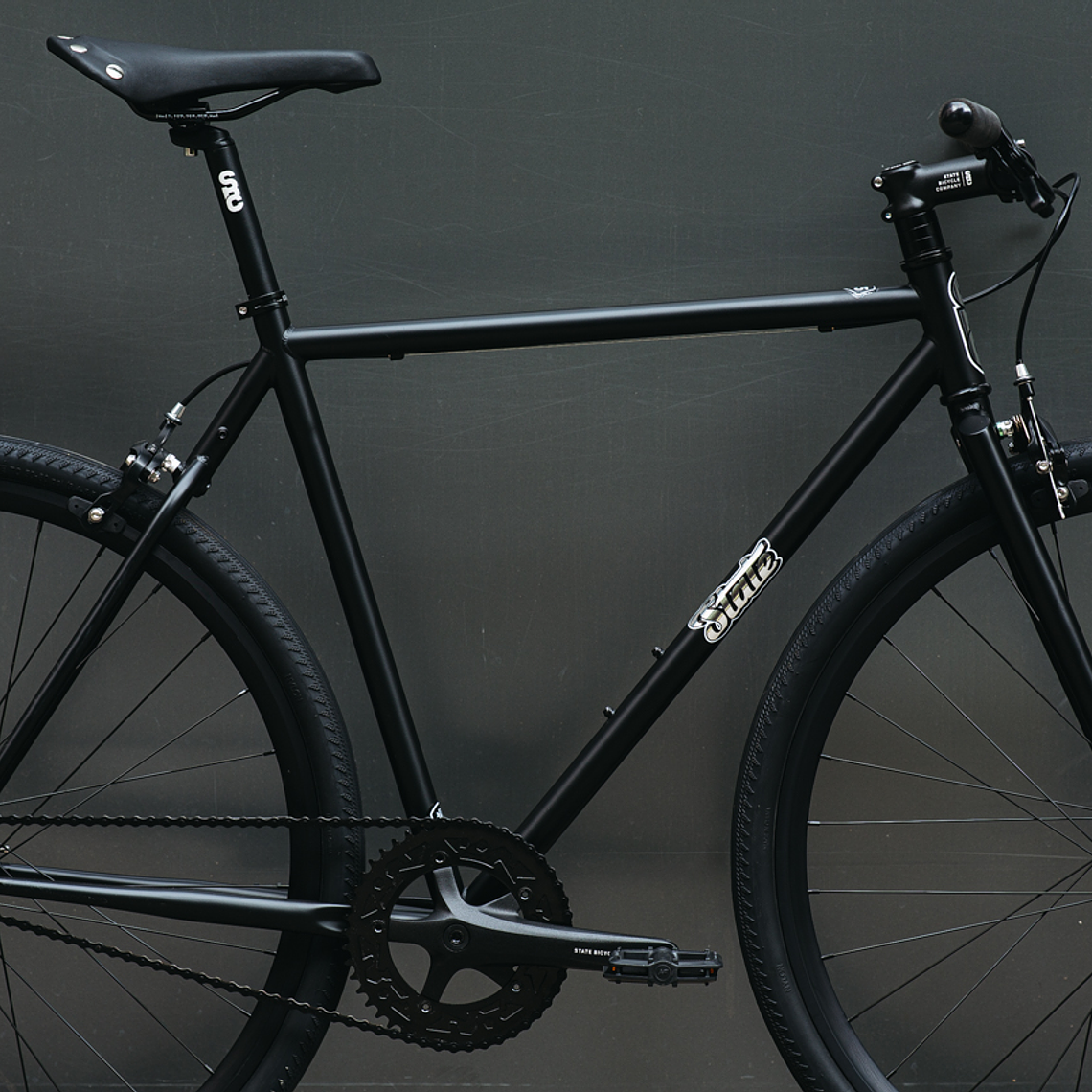 Bicicleta tracklocross 4130 Chromoly Black Mirror - Fijo y libre- Drop Bar 19