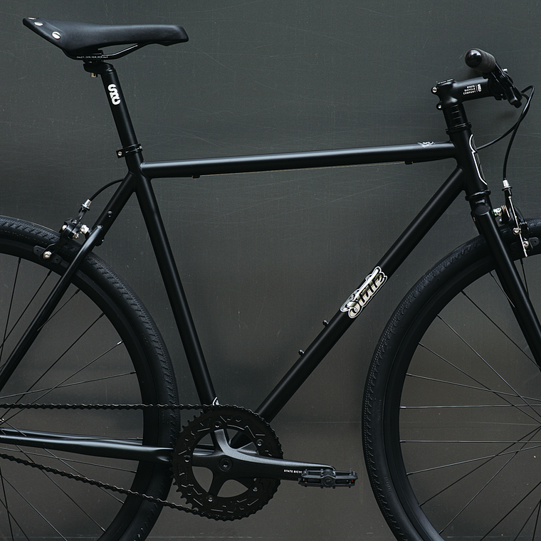 Bicicleta tracklocross 4130 Chromoly Black Mirror - Fijo y libre- Drop Bar 19