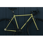 Bicicleta tracklocross 4130 Chromoly Matte Olive - Fijo y libre- Drop Bar 15