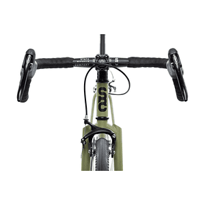 Bicicleta tracklocross 4130 Chromoly Matte Olive - Fijo y libre- Drop Bar