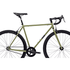 Bicicleta tracklocross 4130 Chromoly Matte Olive - Fijo y libre- Drop Bar 3