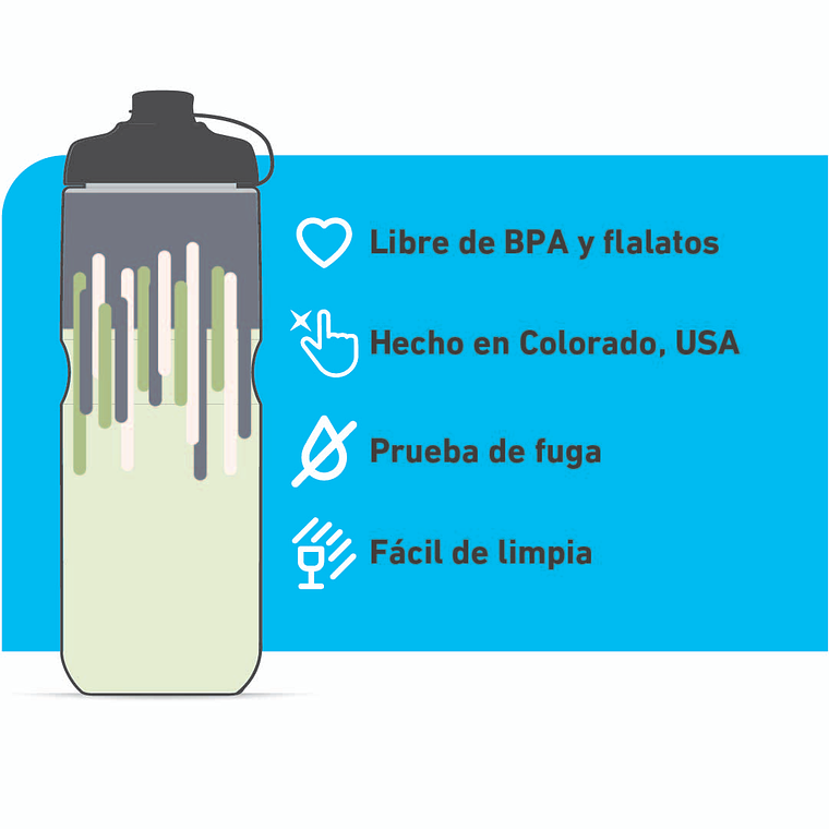 Caramagiola Polar Bottle Breakaway Muck Insulated - Moss/Desert - 600ml 2