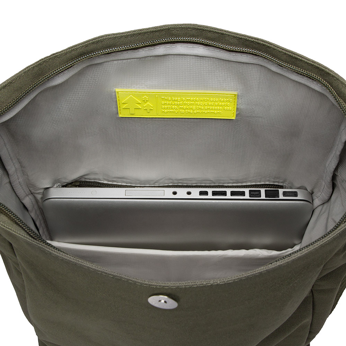 Mochila Rolltop Lefrik 15L - Verde oliva 8