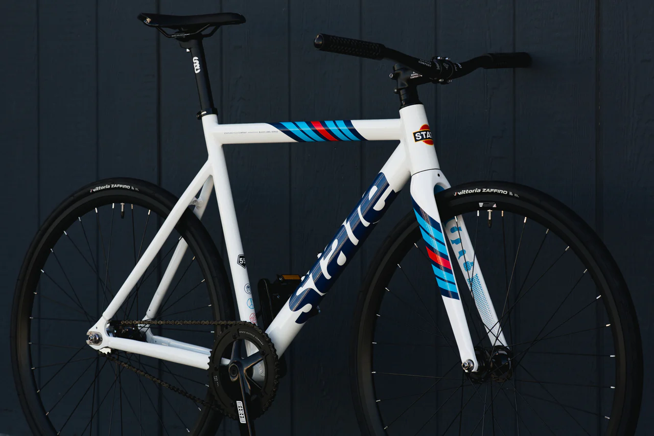 Bicicleta fixie 6061 Black Label V3, Rally Livery - 1 velocidad 14