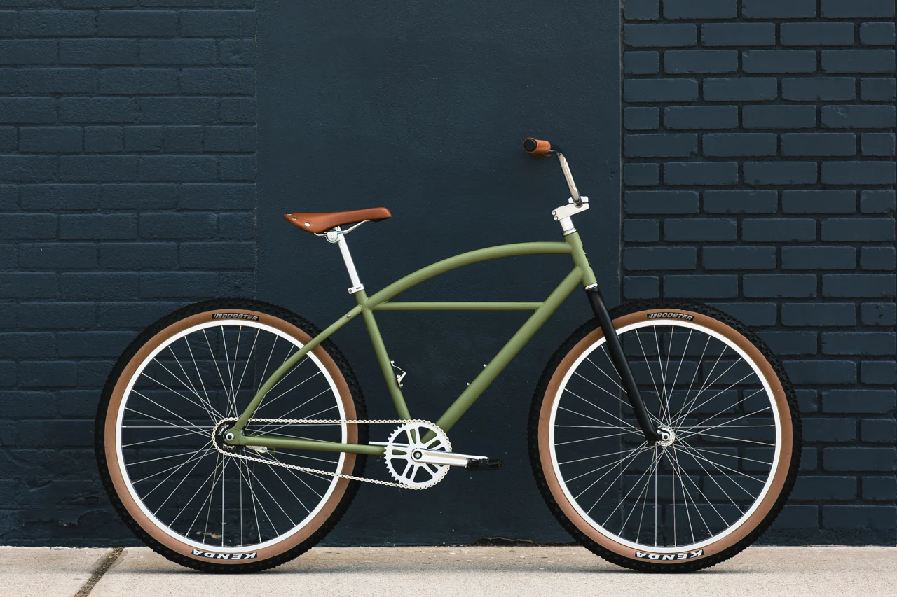 Bicicleta de Paseo Klunker, Matte Olive - 1 velocidad 6
