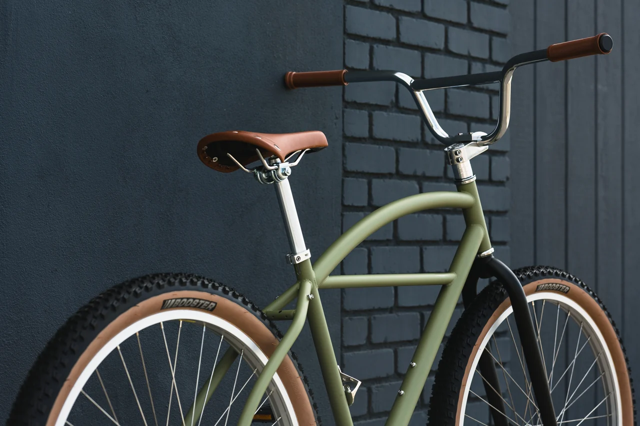 Bicicleta de Paseo Klunker, Matte Olive - 1 velocidad 18
