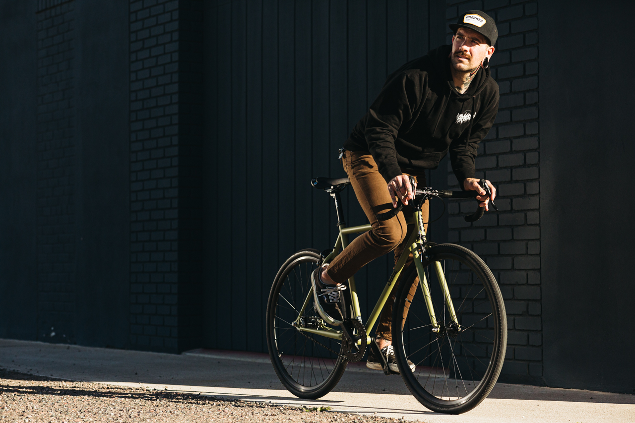 Bicicleta urbana State 4130 Chromoly V3, Matte Olive- 1 velocidad 8