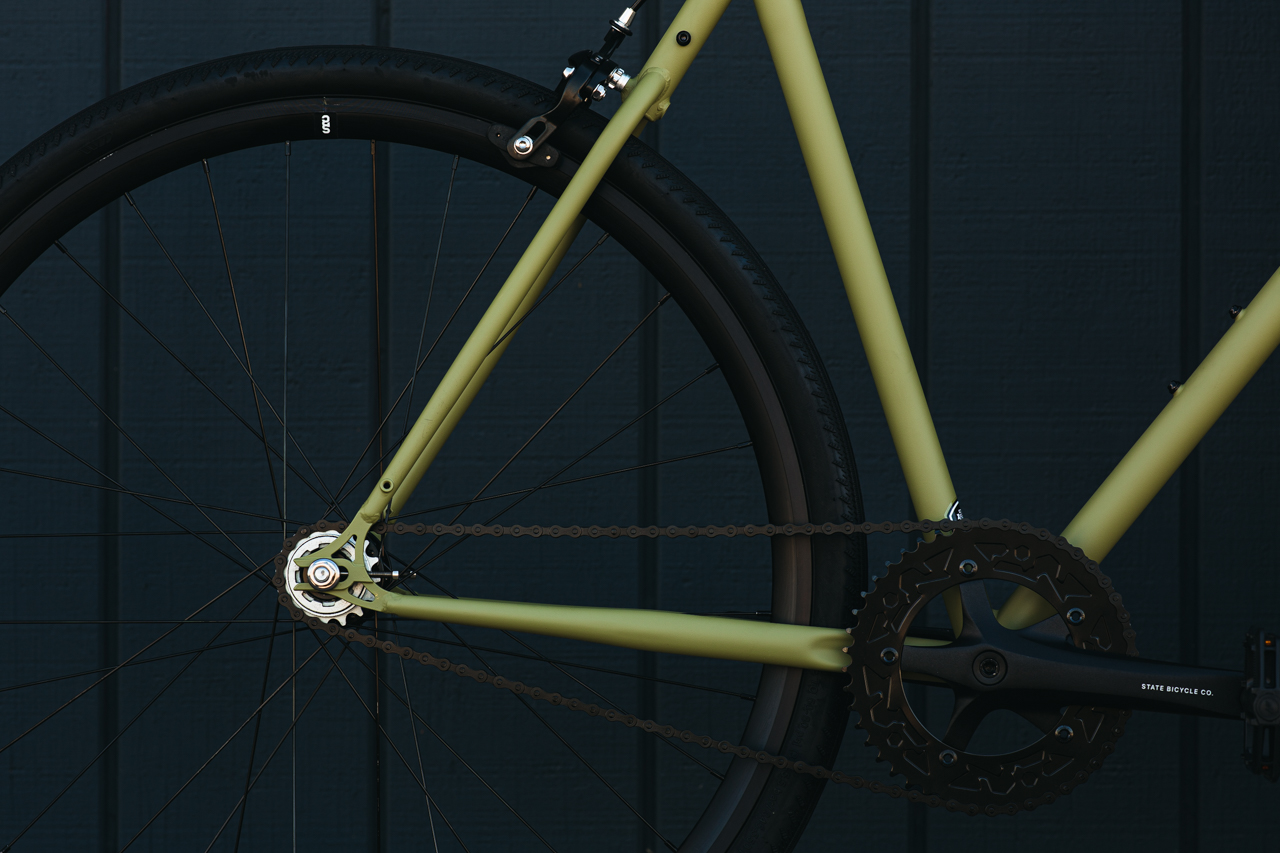 Bicicleta urbana State 4130 Chromoly V3, Matte Olive- 1 velocidad 12