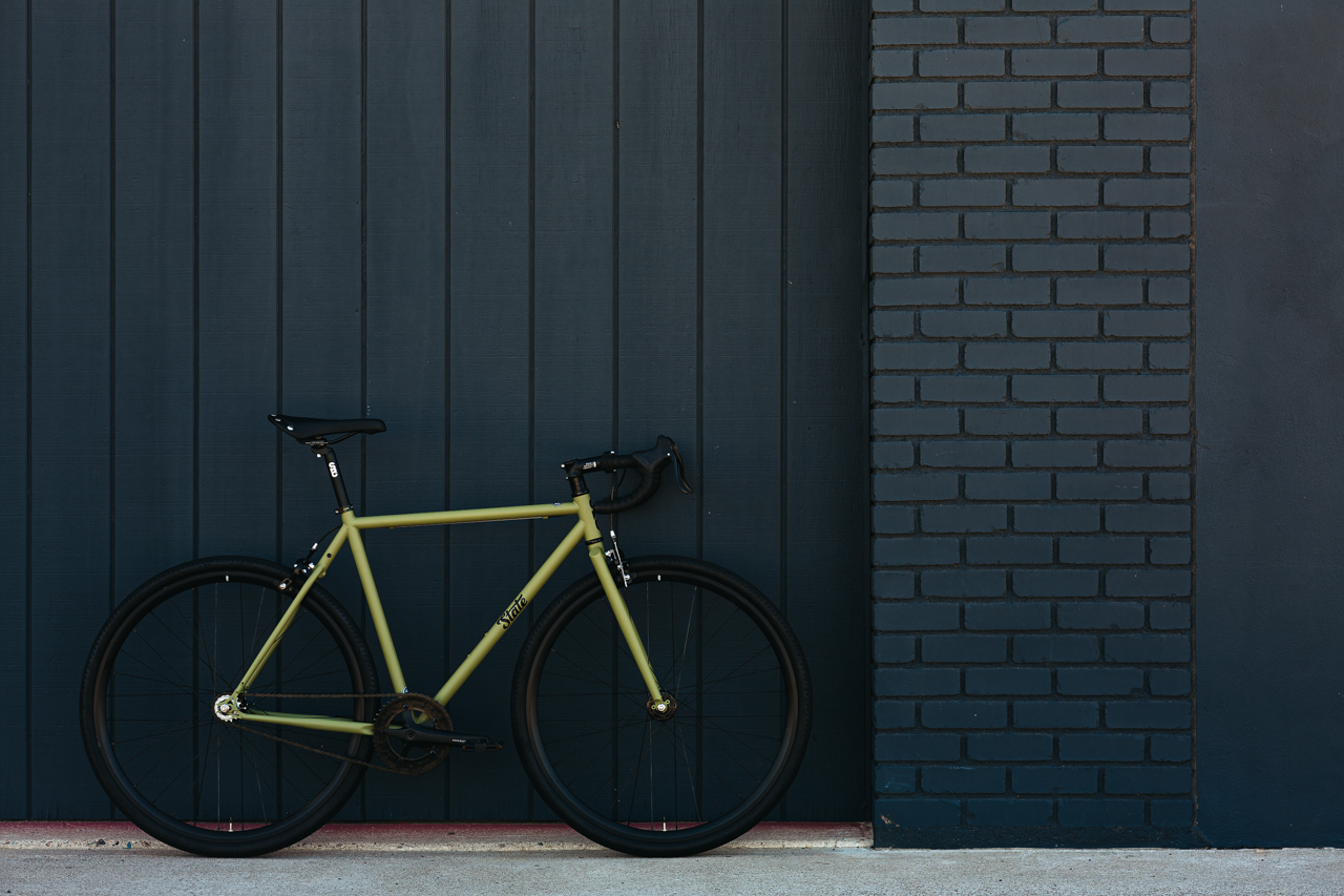 Bicicleta urbana State 4130 Chromoly V3, Matte Olive- 1 velocidad 14