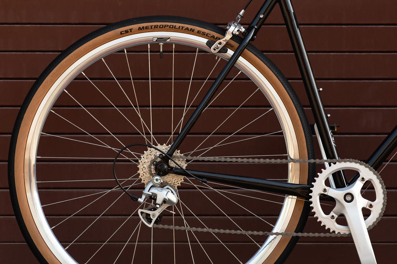 4130 Road v2, Black & Tan- 8 velocidades 15