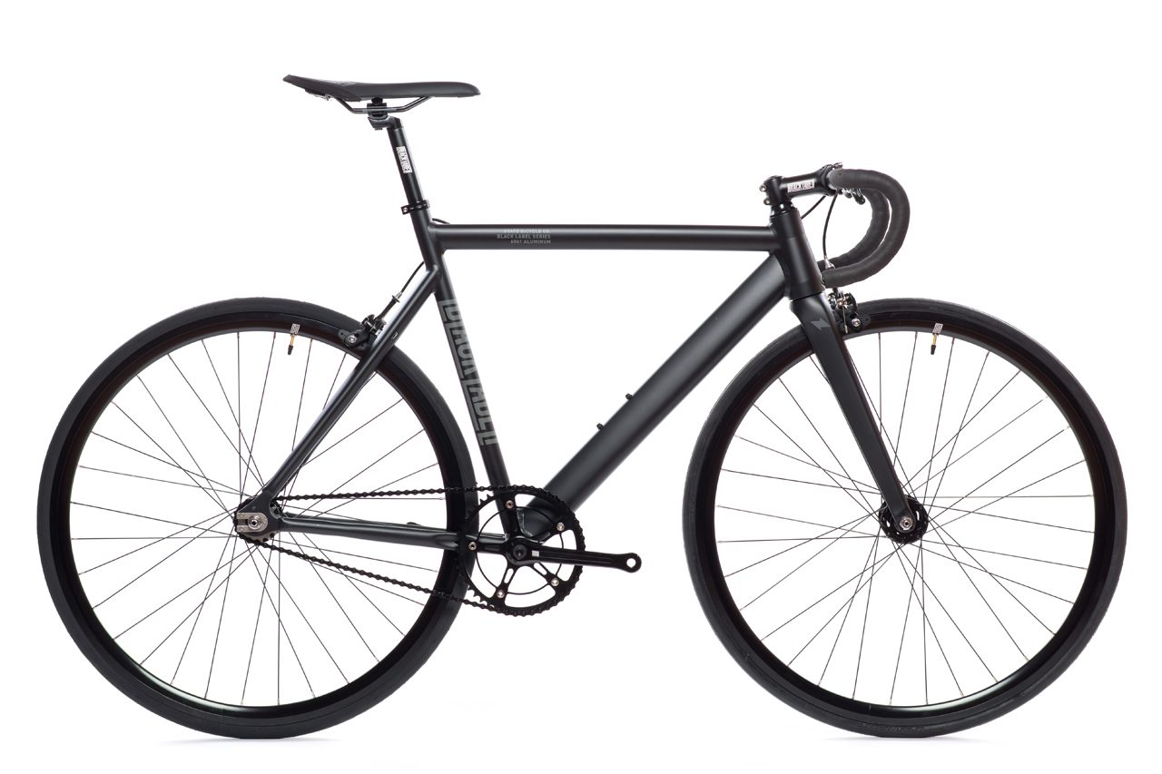 Bicicleta fixie 6061 Black Label Matte Black - 1 velocidad