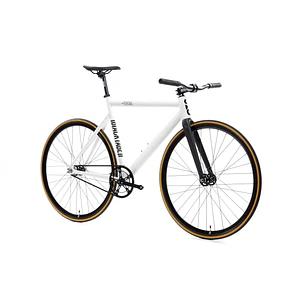 Bicicleta fixie 6061 Black Label Pearl White - 1 velocidad