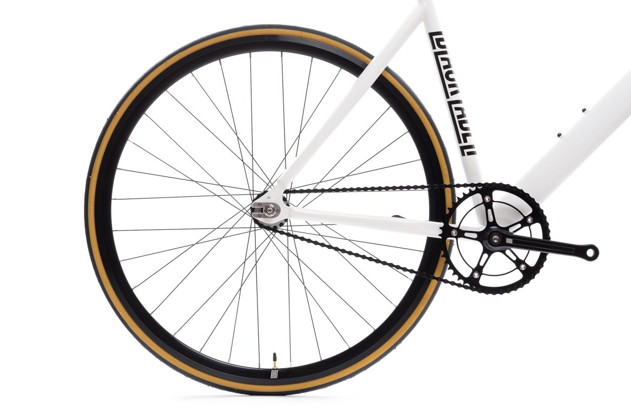 Bicicleta fixie 6061 Black Label Pearl White - 1 velocidad 5