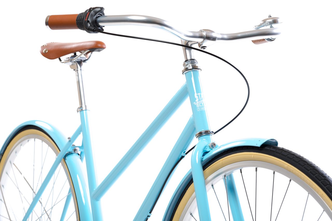 Bicicleta de paseo City Bike Azure - 3 velocidades 3
