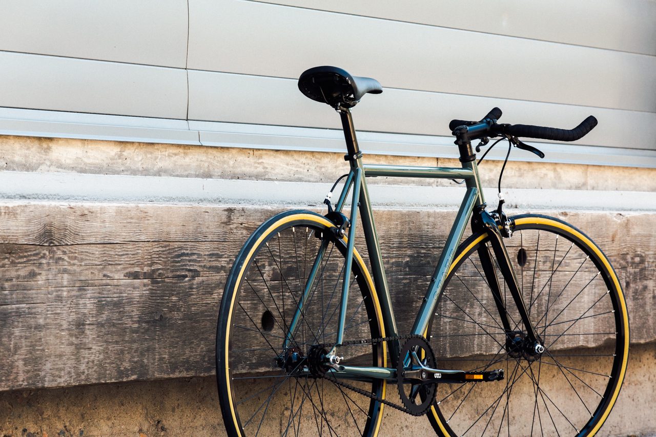 Bicicleta fixie 4130 Chromoly Army - Fijo y libre 7