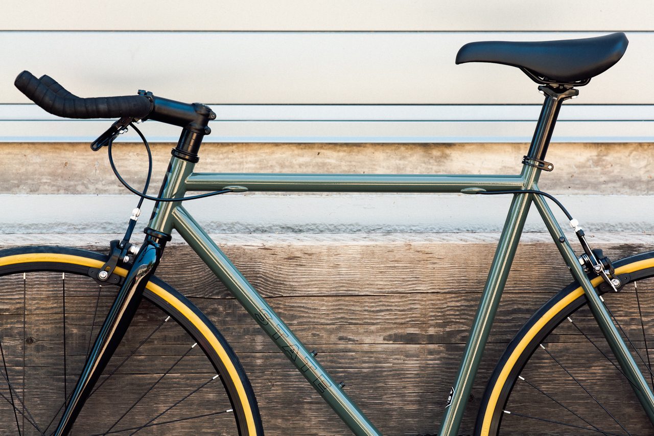 Bicicleta fixie 4130 Chromoly Army - Fijo y libre 10