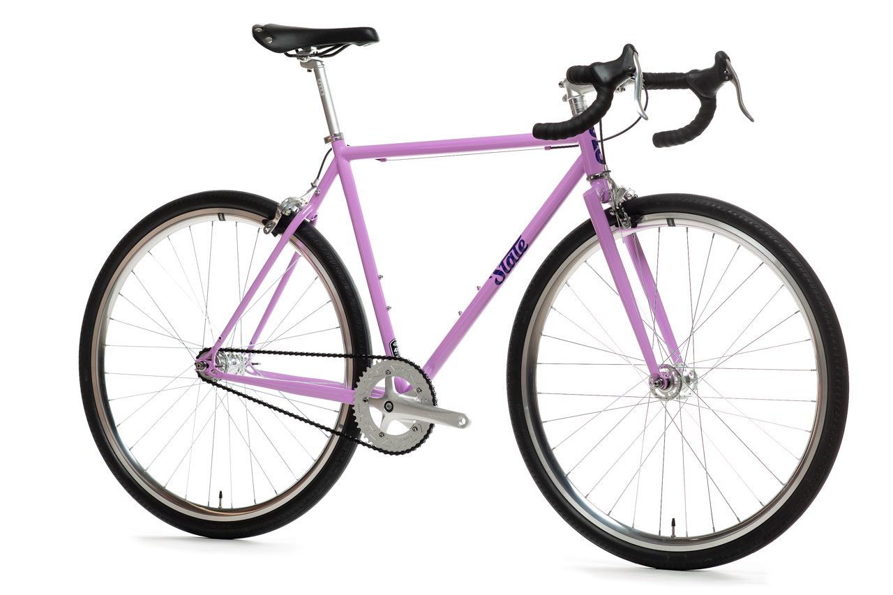 Bicicleta tracklocross 4130 Chromoly Purple - Fijo y libre 6
