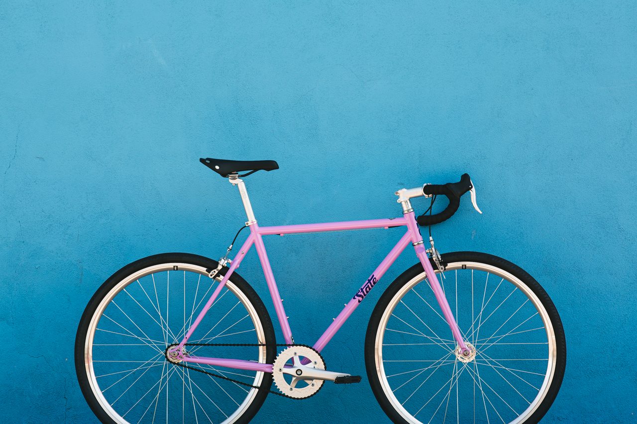 Bicicleta tracklocross 4130 Chromoly Purple - Fijo y libre 10