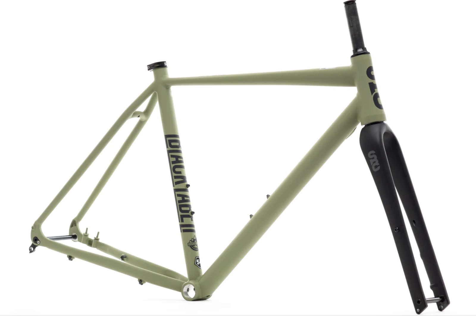 Frameset: marco y horquilla bicicleta gravel 6061 All Road - Matte Olive 1