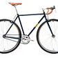 Bicicleta tracklocross 4130 Chromoly Navy Gold - Fijo y libre- Drop Bar - Miniatura 1