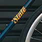 Bicicleta tracklocross 4130 Chromoly Navy Gold - Fijo y libre- Drop Bar - Miniatura 11