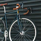 Bicicleta tracklocross 4130 Chromoly Navy Gold - Fijo y libre- Drop Bar - Miniatura 13