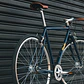 Bicicleta tracklocross 4130 Chromoly Navy Gold - Fijo y libre- Drop Bar - Miniatura 14