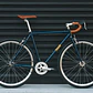 Bicicleta tracklocross 4130 Chromoly Navy Gold - Fijo y libre- Drop Bar - Miniatura 16