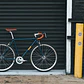 Bicicleta tracklocross 4130 Chromoly Navy Gold - Fijo y libre- Drop Bar - Miniatura 17