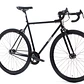 Bicicleta tracklocross 4130 Chromoly Black Mirror - Fijo y libre- Drop Bar - Miniatura 4