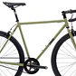 Bicicleta tracklocross 4130 Chromoly Matte Olive - Fijo y libre- Drop Bar - Miniatura 3
