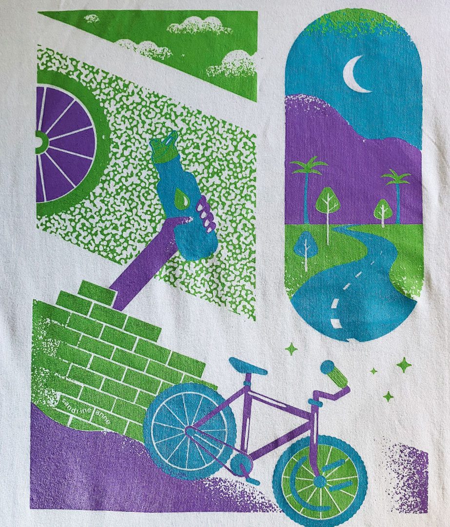 Polera urbana unisex Urban Soul por Sandrine Anne - Blanca 1