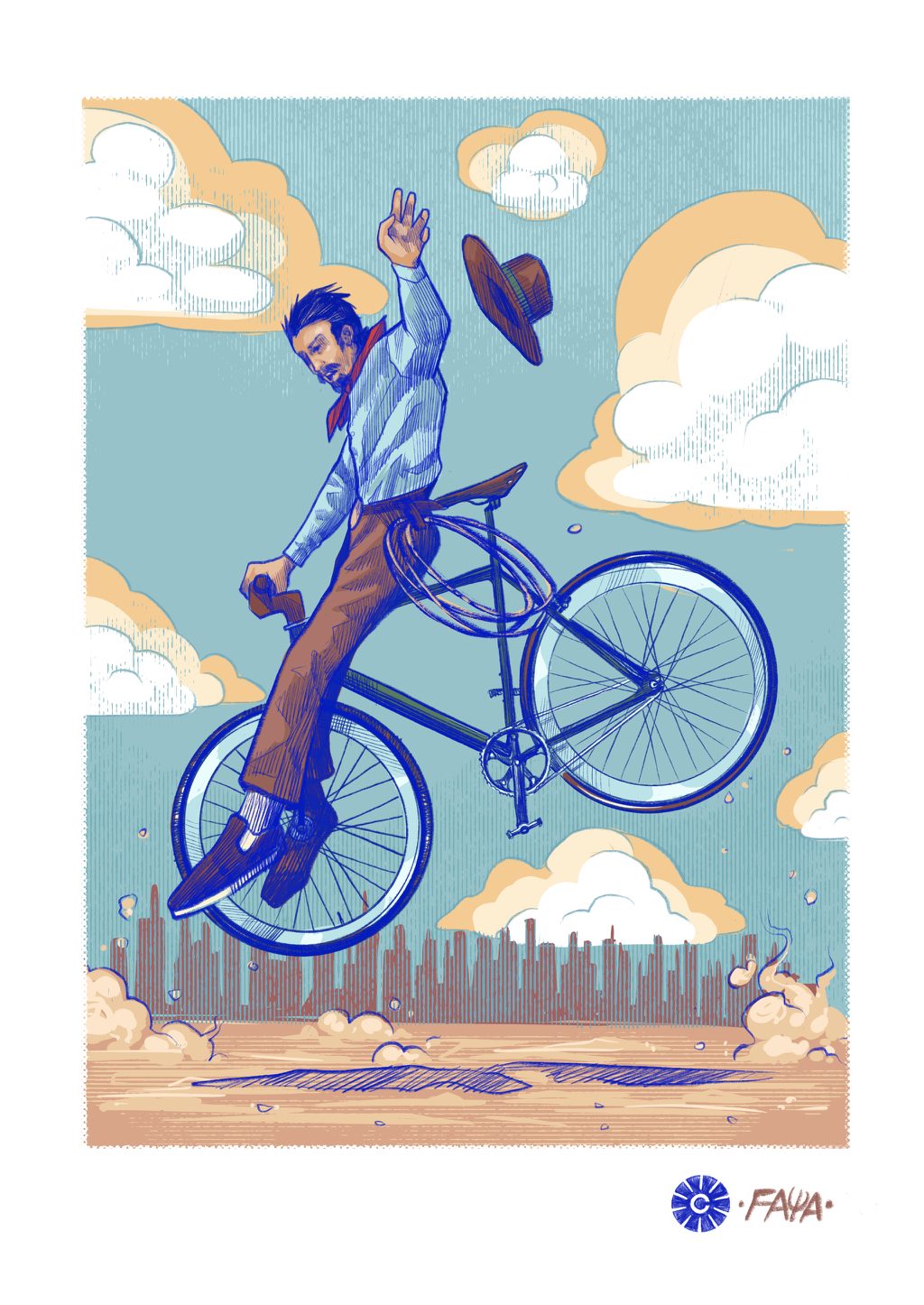Ilustración enmarcada Serie Frame por Faya 1