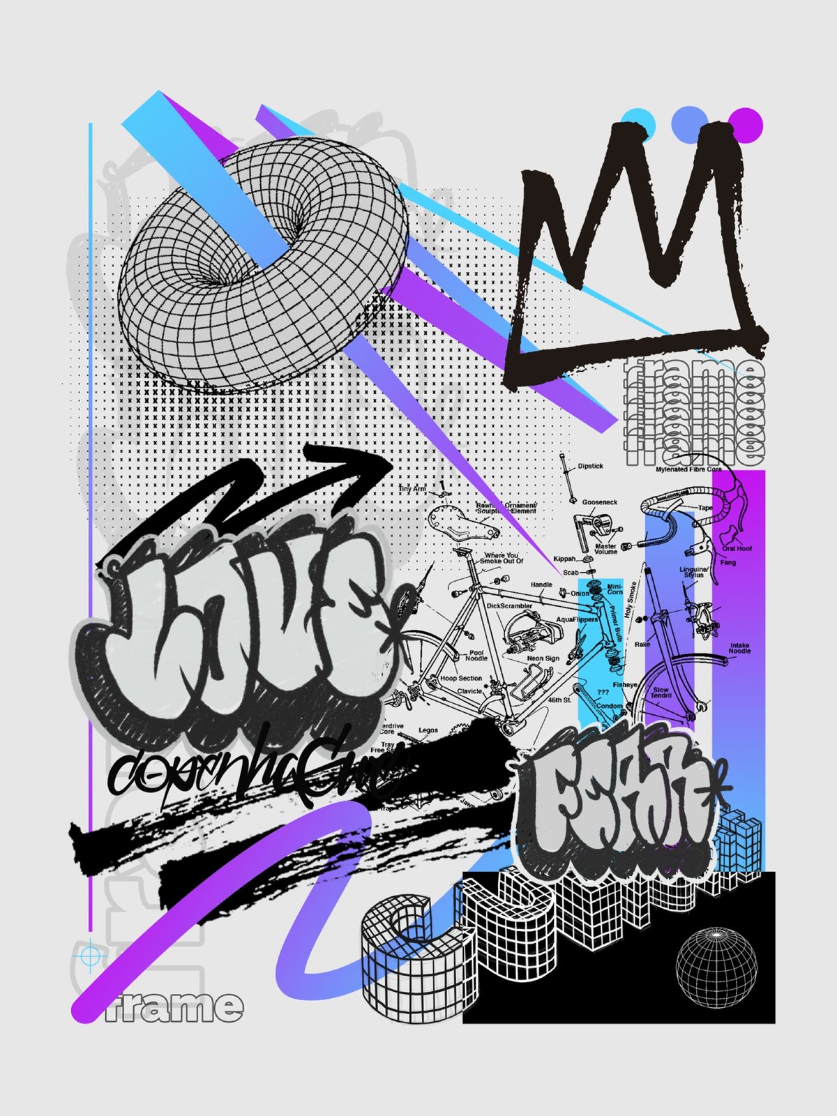 Ilustración enmarcada Serie Frame por KidMaikel 1