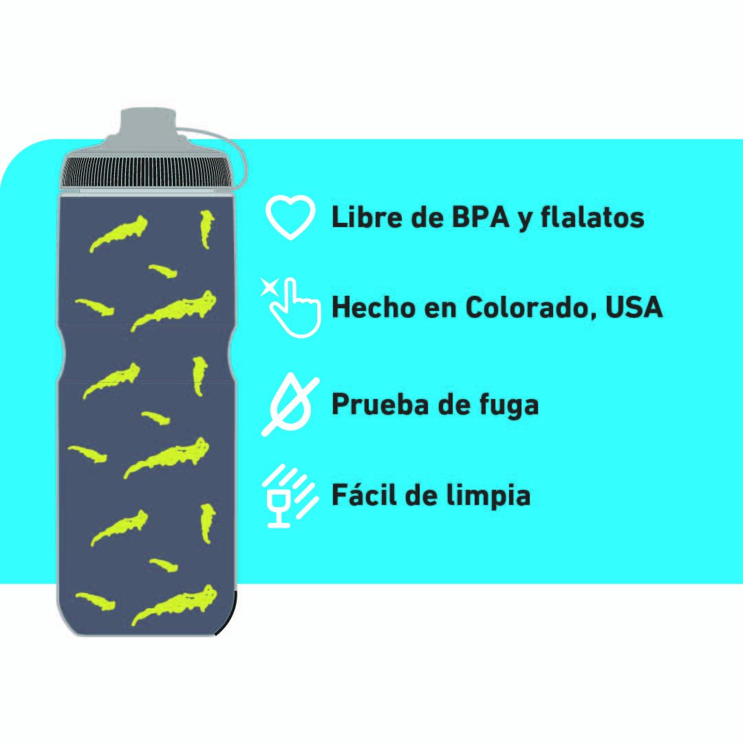 Caramagiola Polar Bottle Breakaway Muck Insulated - Slate Forest/Lightning - 600ml 2