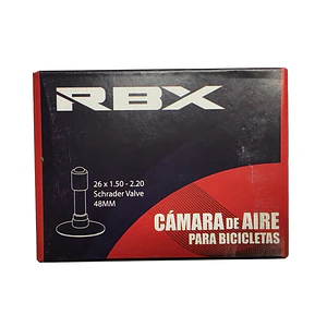 Cámara para bicicleta aro 26 X 1.50-2.20 con válvula de auto (Schrader) - RBX