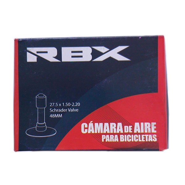Cámara para bicicletas aro 27,5 x 1.50/2.20 Butyl, con válvula de auto (Schrader) 48MM 1
