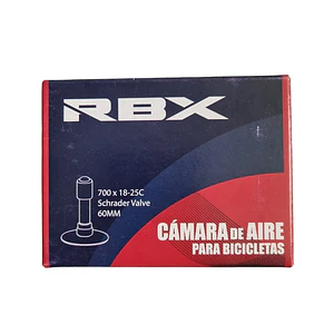 Cámara para bicicleta aro 700 x 18/25C con válvula de auto (Schrader) 60MM