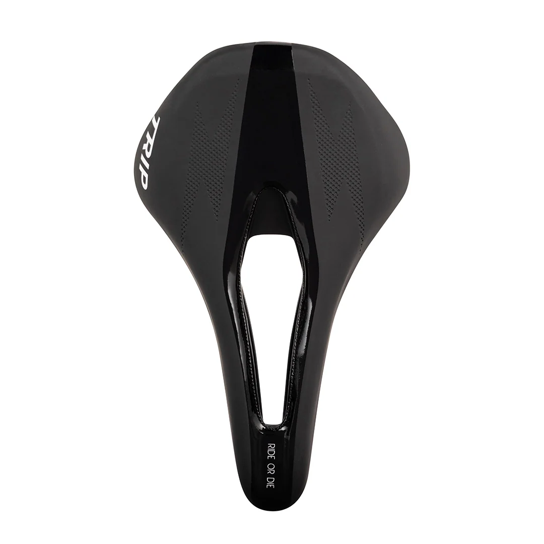 Asiento para Bicicleta Trip Ride or Die Negro Antiprostático - 270x160mm 2