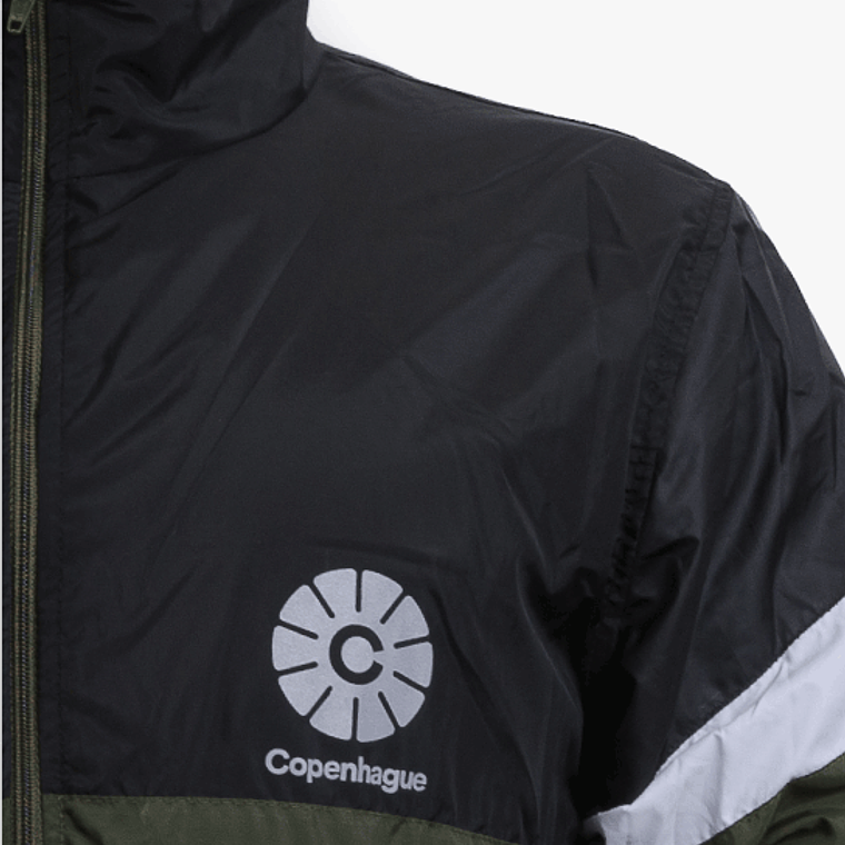Cortaviento unisex Copenhague - Verde, negro 4