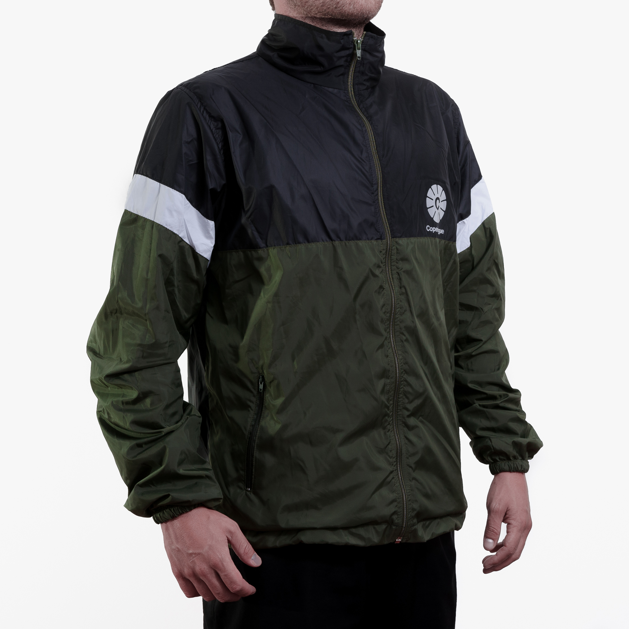 Cortaviento unisex Copenhague - Verde, negro 2