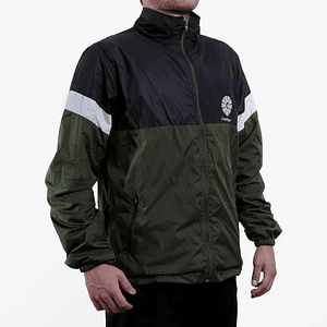 Cortaviento unisex Copenhague - Verde, negro