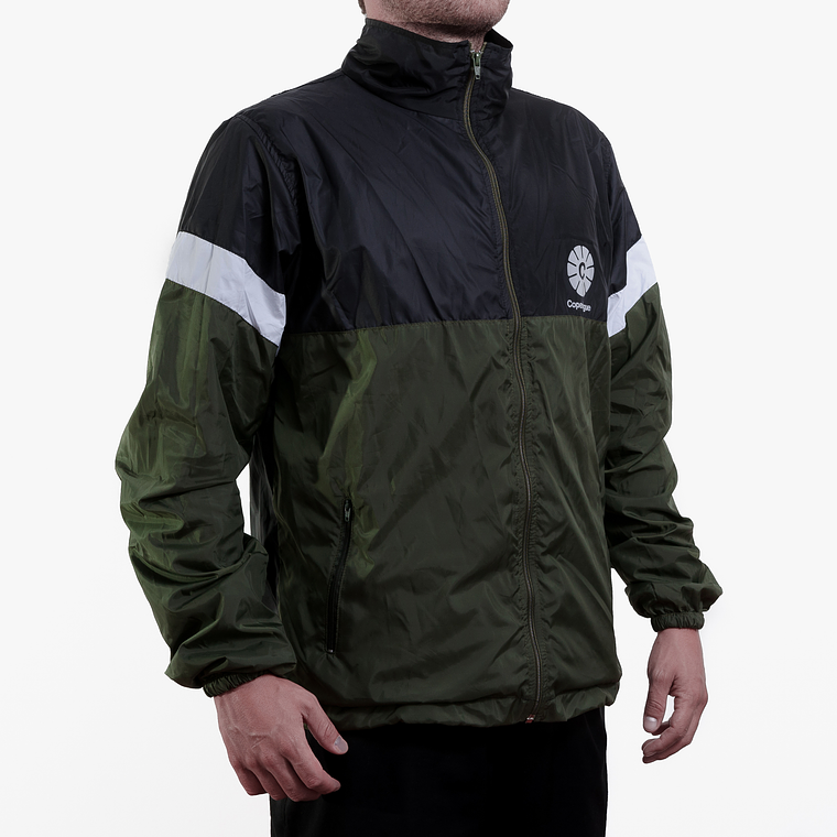 Cortaviento unisex Copenhague - Verde, negro 2
