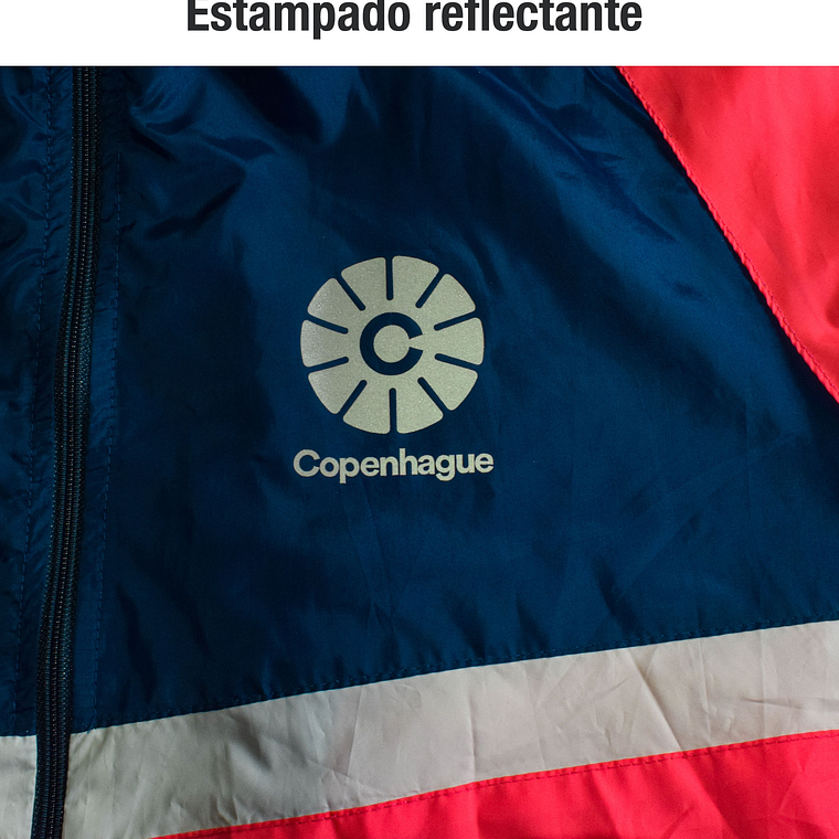 Cortaviento unisex Copenhague - Azul, fucsia 5